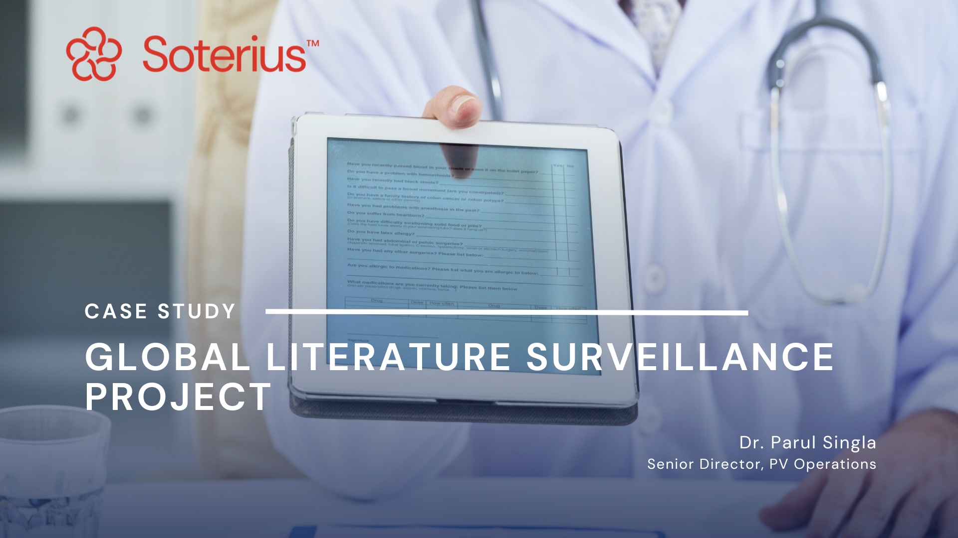 Banner for Global Literature Monitoring by Soterius