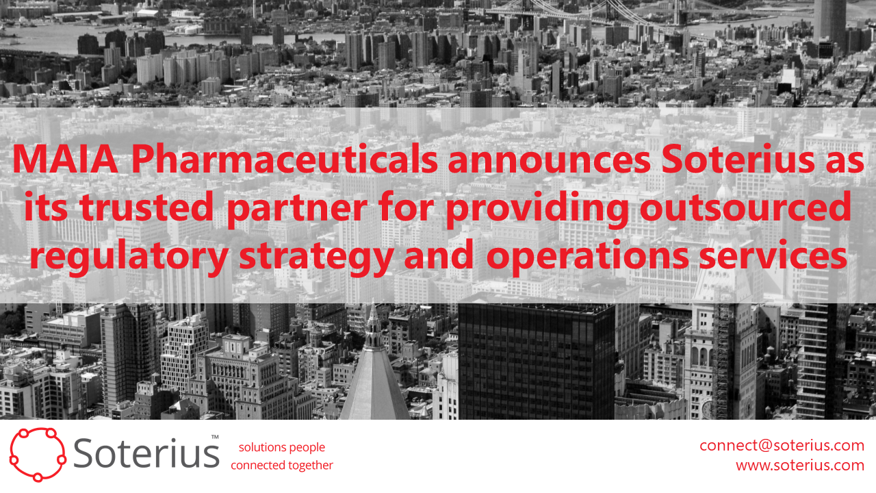 Banner for Maia Partners with Soterius for Safety & Innovation