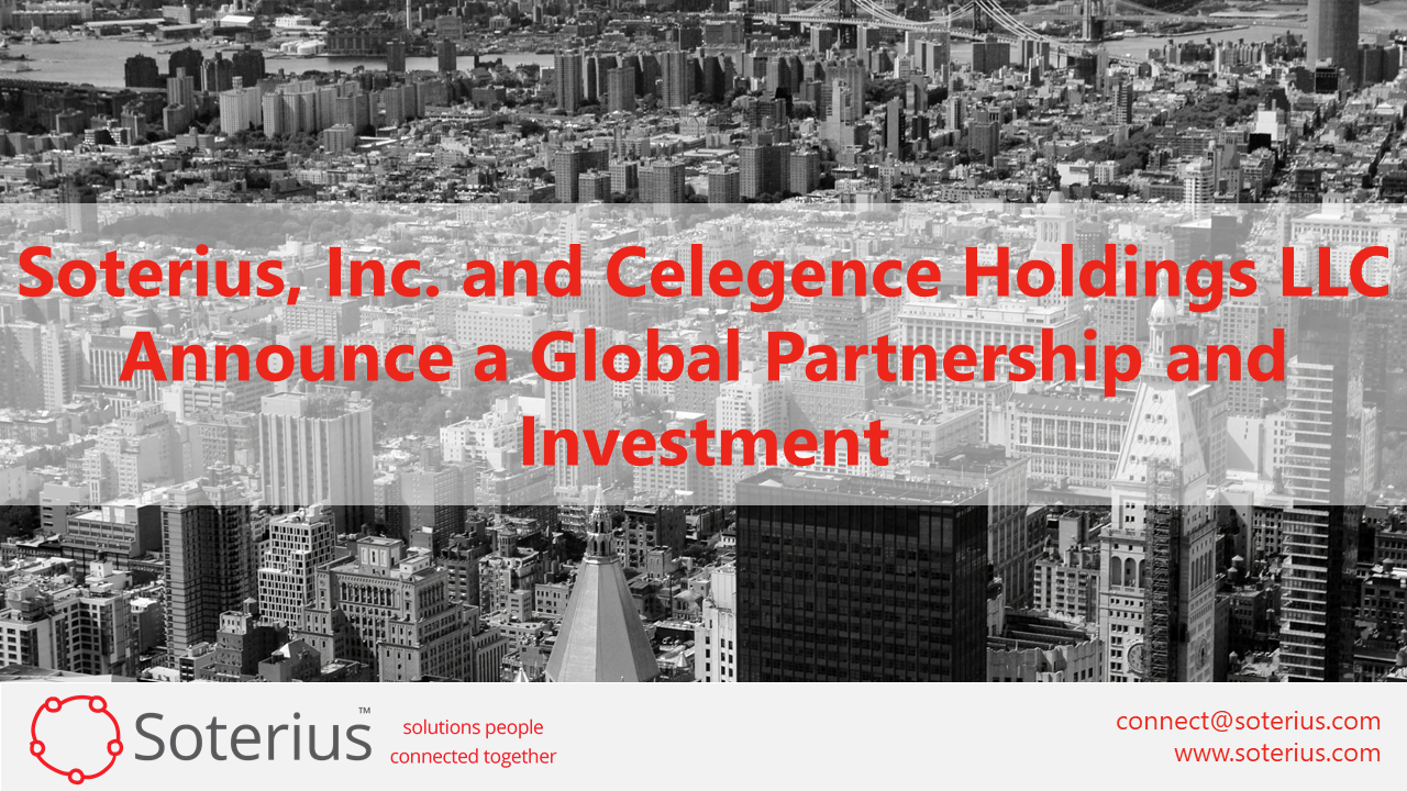 Banner for Global Partnership Sealed by Soterius & Celegence